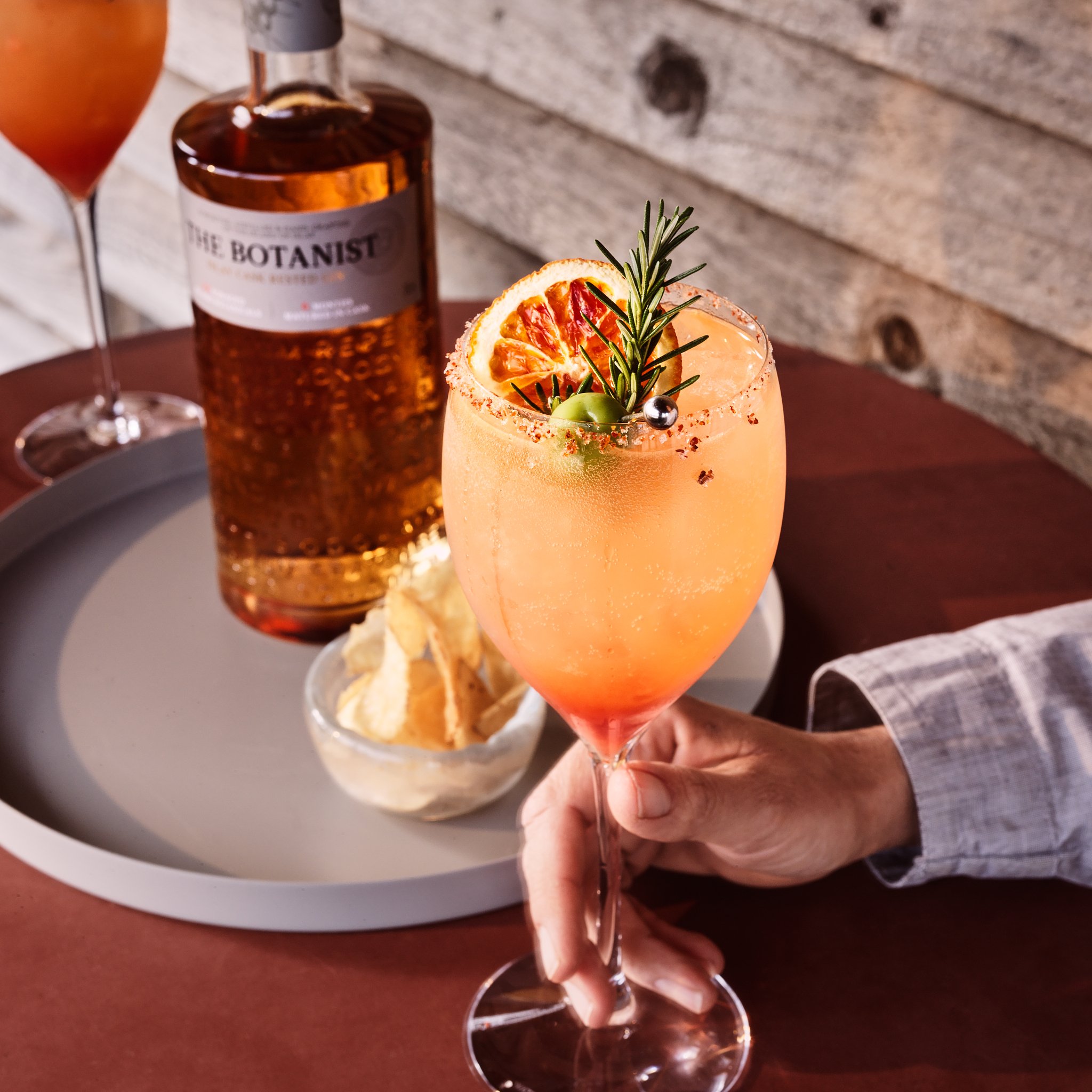 The Botanist Gin B Corp Spritz. Drinks Photography by Maker