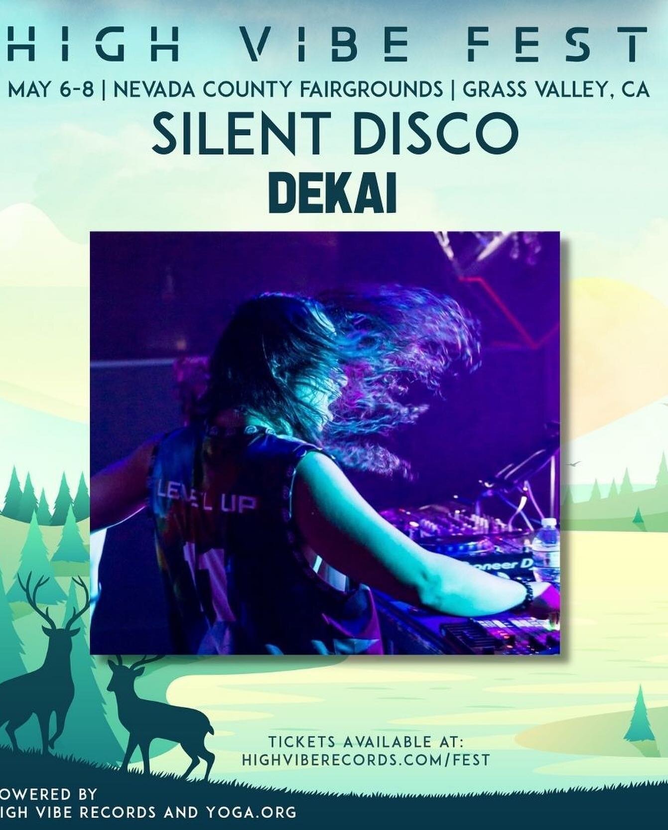 Up next!! I&rsquo;ll be heading to @highvibefest in CA with the homie @moon_lotus_music to close out the Silent Disco stage on Friday and Saturday respectively 👽🚀🔥💫✨ 

Looking forward to bringing the High Vibes out for this 🛸🛸🛸