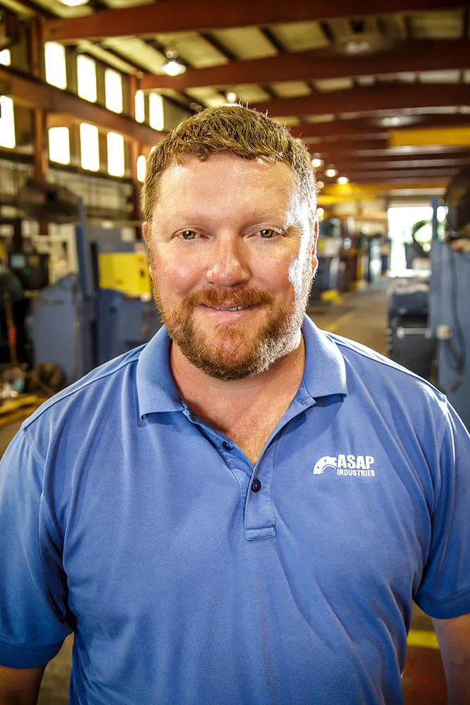 Denny olden - inside sales repair division Dennis (Denny) Olden Jr. began his career at Preferred Industries which would later become T3 Energy Services/NOV. Denny began as a shophand and progressed through various roles over 18+ years including Machinist, Shop Foreman and Production Manager. Denny joined ASAP Industries in June 2008 in the role of Shop Foreman where he eventually moved to Inside Sales, and was later promoted to BOP Repair Manager. In January 2013 Denny took on the role of Operations Manager and was named Director of Operations for all facilities in 2014. He currently oversees the company’s operations including: Manufacturing (Machining, Welding, Test and Assembly), Production Control/Planning/Scheduling, Outsourced Services, Repair & Service, Project Management, Operations Strategy, Maintenance and all operational capital expenditures. In addition he serves as mentor and champion for numerous in-house skills training efforts, safety and quality programs and employee development initiatives. Denny is a native of Terrebonne parish and graduated from South Terrebonne High School.
