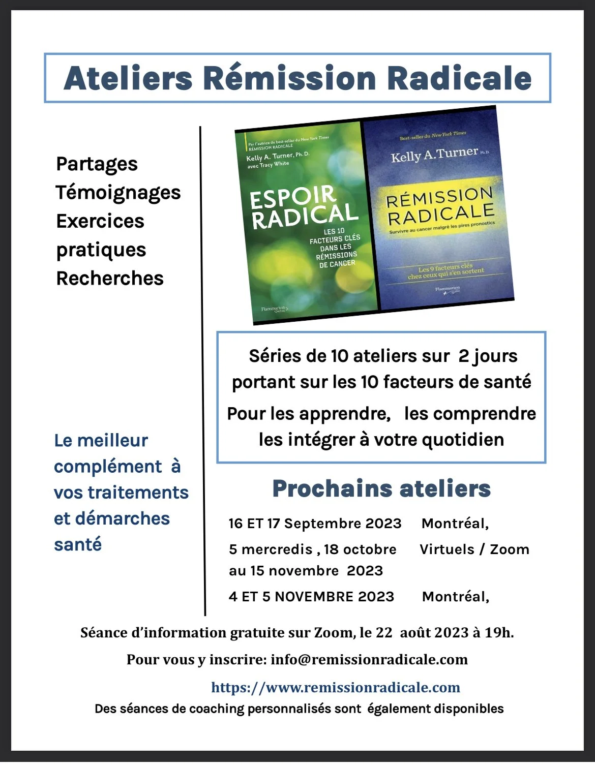 Atelier Rémission Radicale