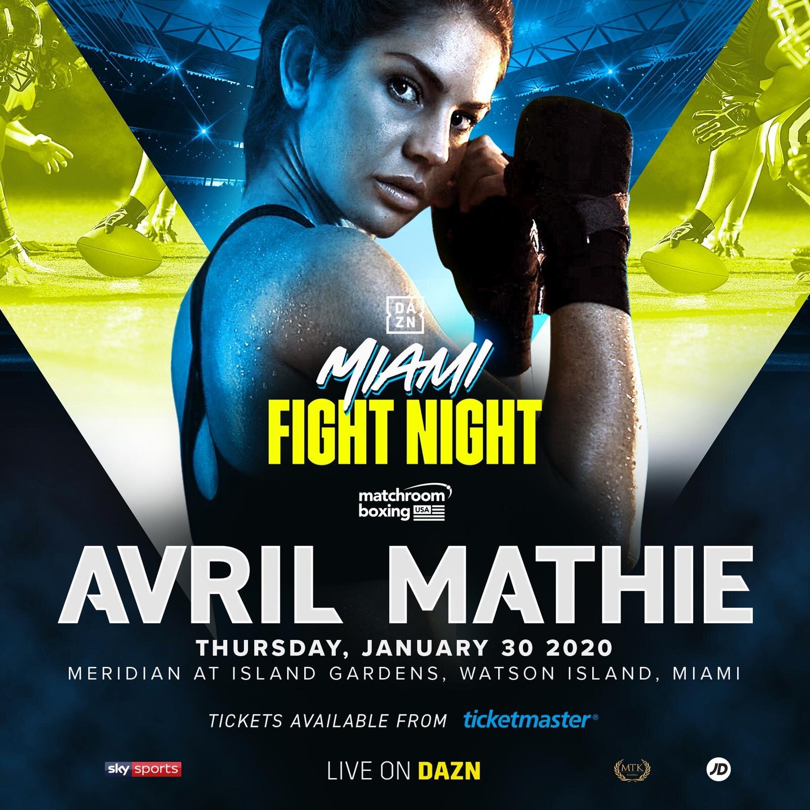 Avril will fight on DAZNs Miami Fight Night — Avril mathie