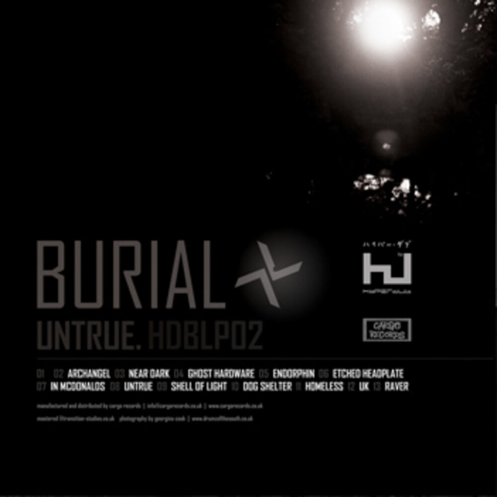 Burial Untrue artwork