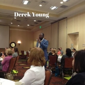 Pic: Derek Young, speaking at NAMA