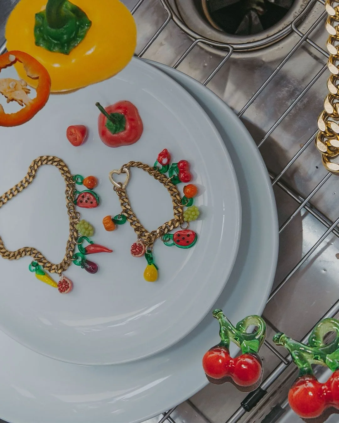 a fruit (piece) a day keeps the doctor away 😉🍉

Excited to be in Dallas this weekend at @loveshackfancydallas !! Have so many new pieces I can&rsquo;t wait to share ✨

Come out &amp; get a custom pearl charm necklace while you shop 👛

Limited cust