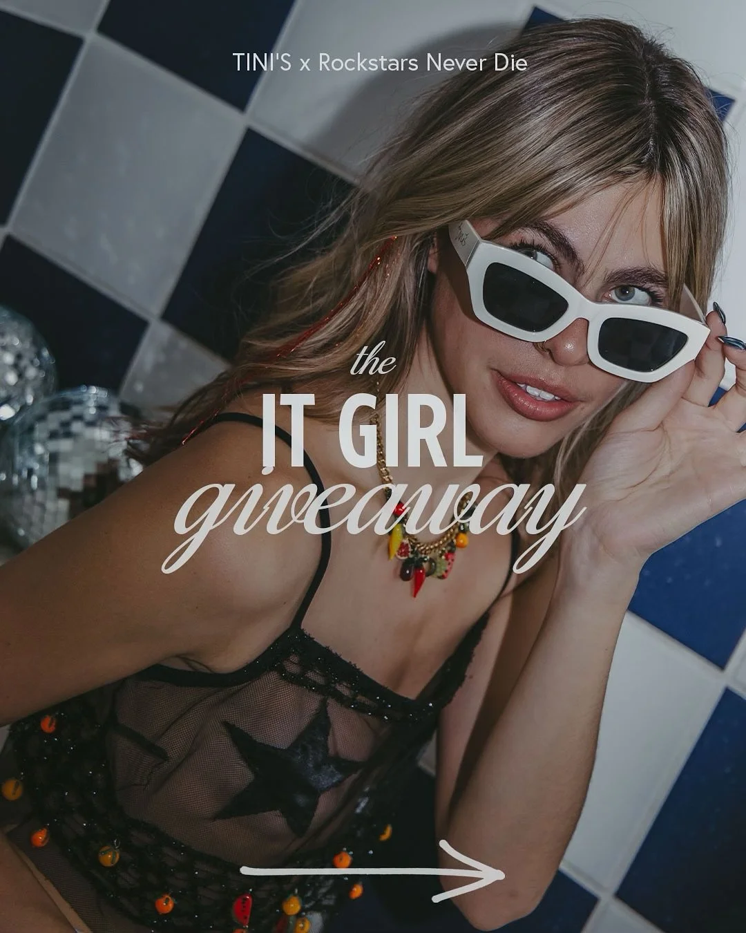 Calling all the baddies!!! 📞 

Besties TINI&rsquo;S &amp; Rockstars Never Die are teaming up for a QT fruity giveaway 🤩

Enter for your chance to win: 

🍒 (1) Upcycled 1 of 1 &ldquo;Too Fruity&rdquo; tank top (altered to winners measurements) 
🍊 