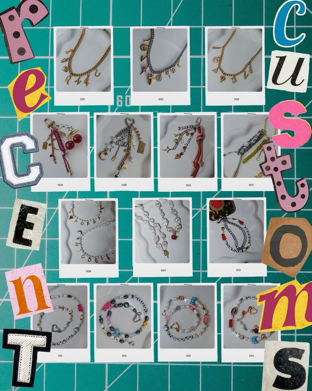 hi I&rsquo;m Tini and I loooove making unique custom jewelry, accessories, &amp; gifts 👋🏼

holiday season has been a BLUR, but boy am I OBSESSED with how all these recent orders came out🤩

from chunky charm &amp; pearl necklaces to bag &amp; phone