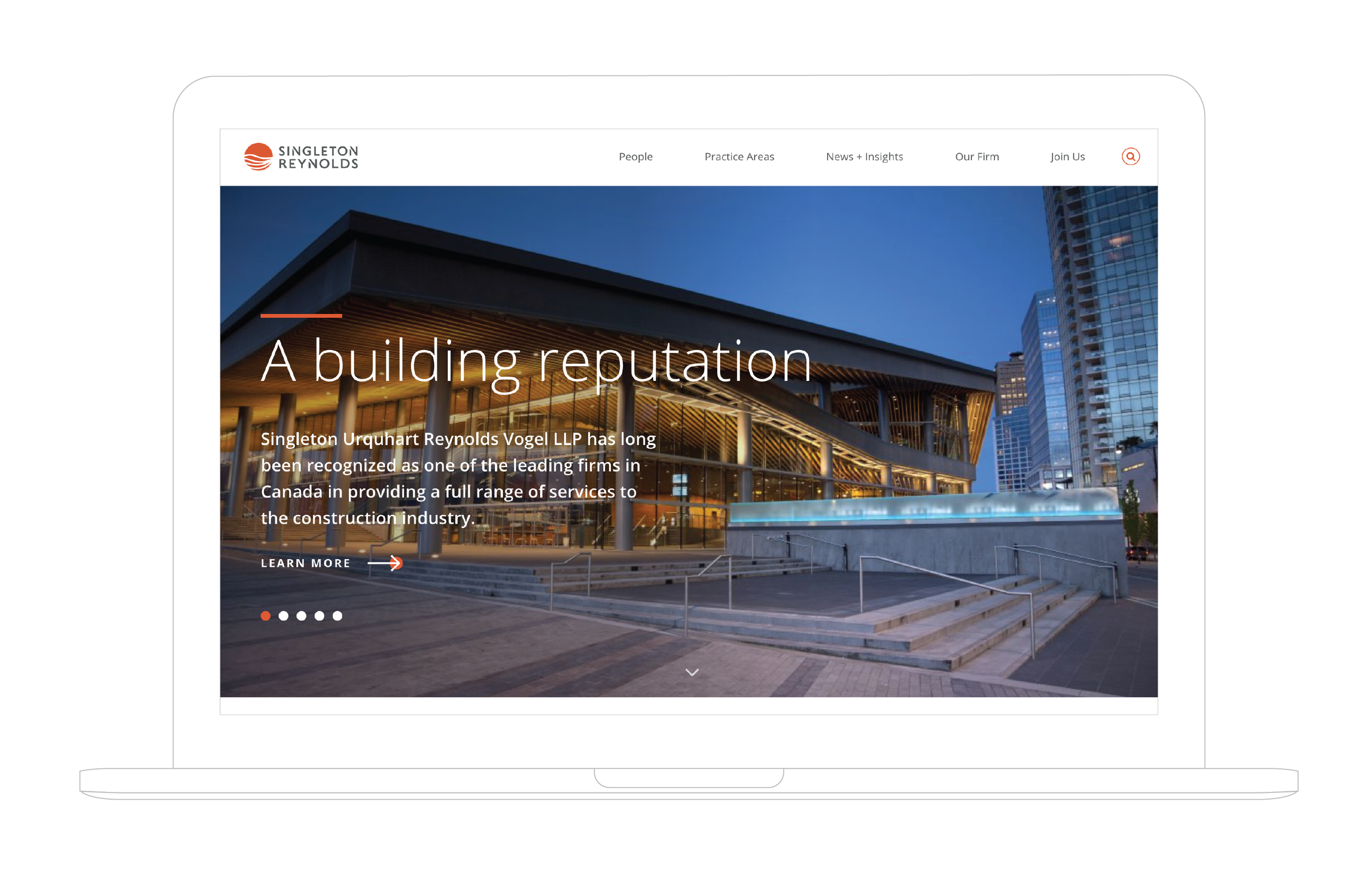 Singleton is a successful Vancouver based law firm that focuses on construction, infrastructure, insurance, commercial litigation, real estate and business law. Working with Signals Design Group I underwent the web design process and worked with the team to map out wireframes and designed the web layouts. Our goal was to create a clean, professional and modern site but to still honour the established brand illustrations that were showcased for decades in the Singleton company. Logo and illustrations by Creative Director John Belisle. Visit the website. Firm: Signals Design Group