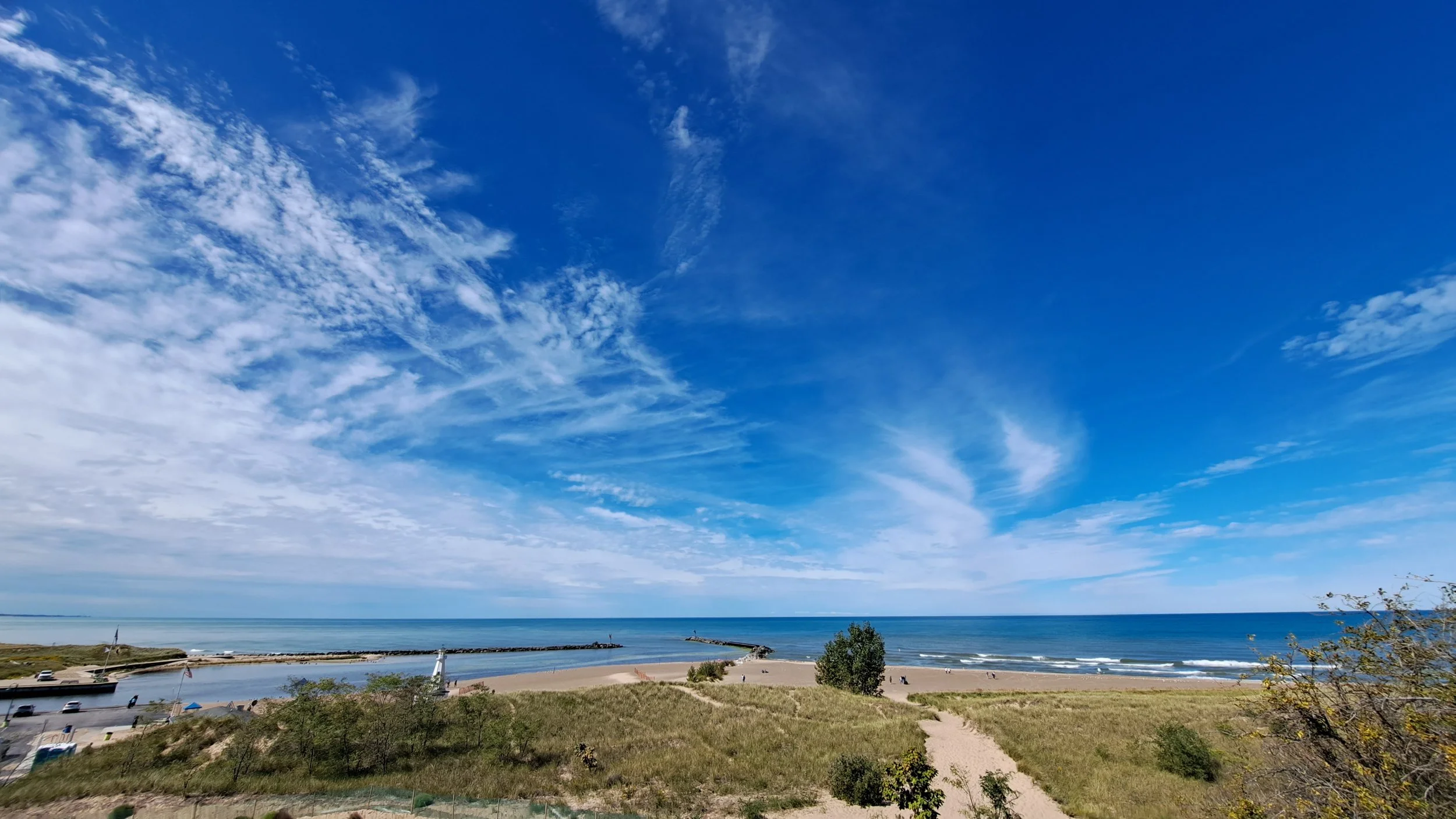 Live view New Buffalo Beach — aqua vacation rentals