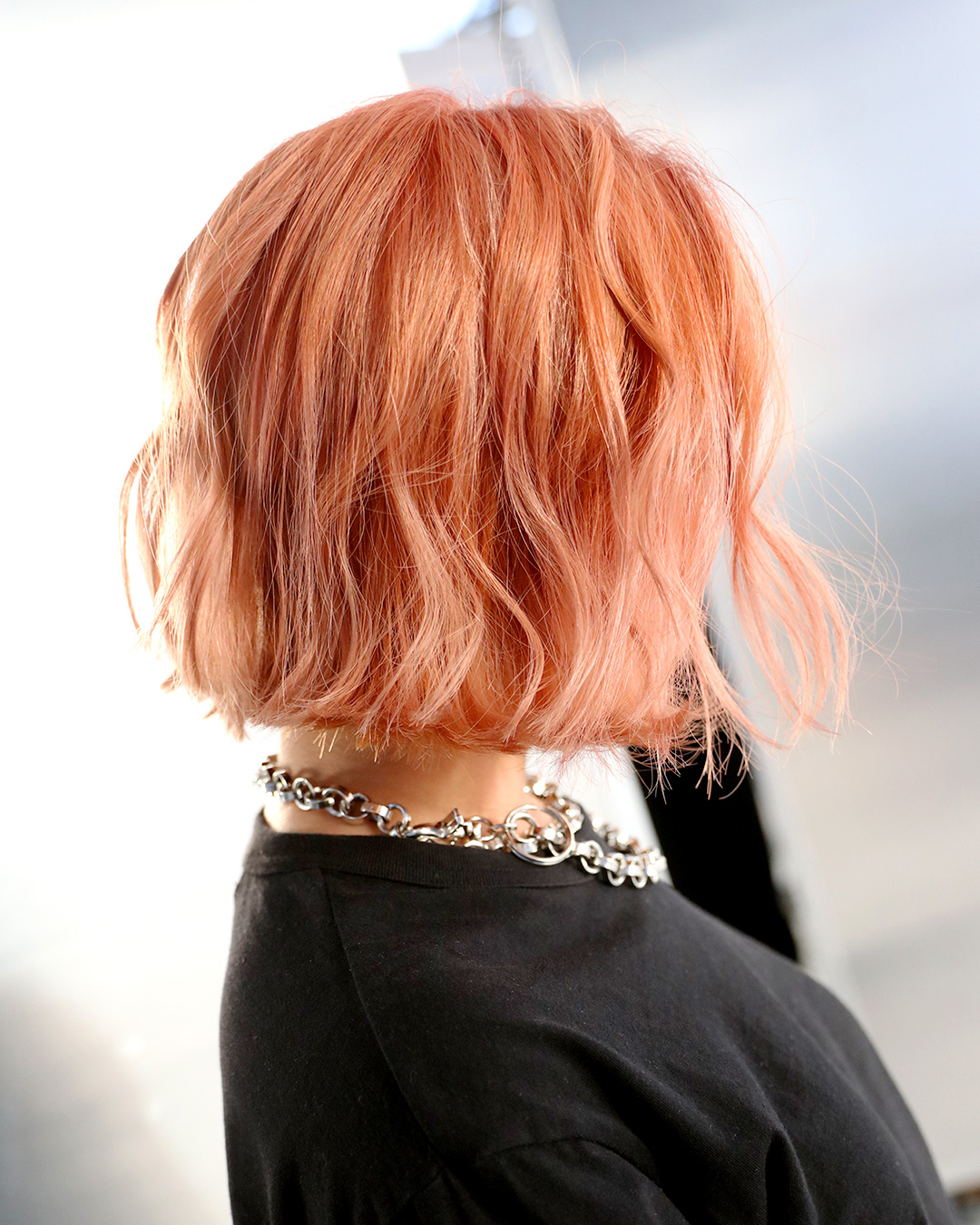 Soft peach colour