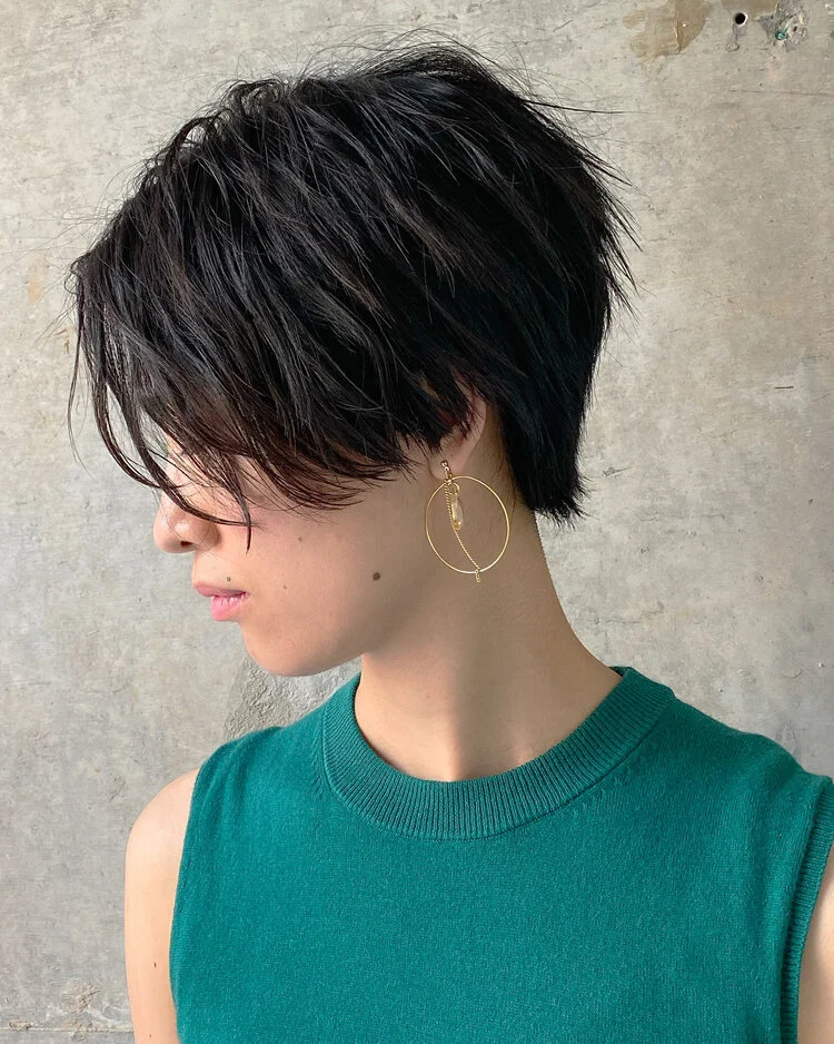 Textured Short Hair Cut