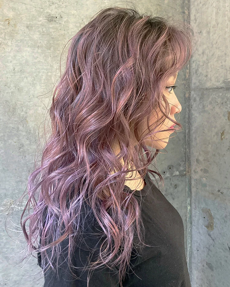 Smoky Pink Balayage