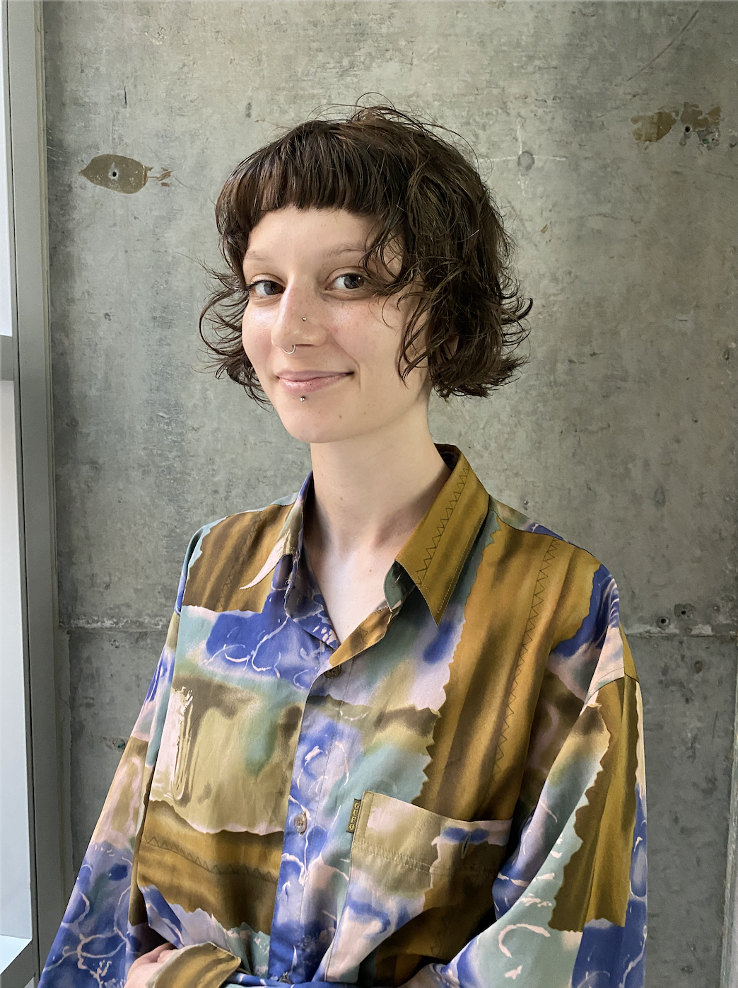 Layered Curly Bob Cut