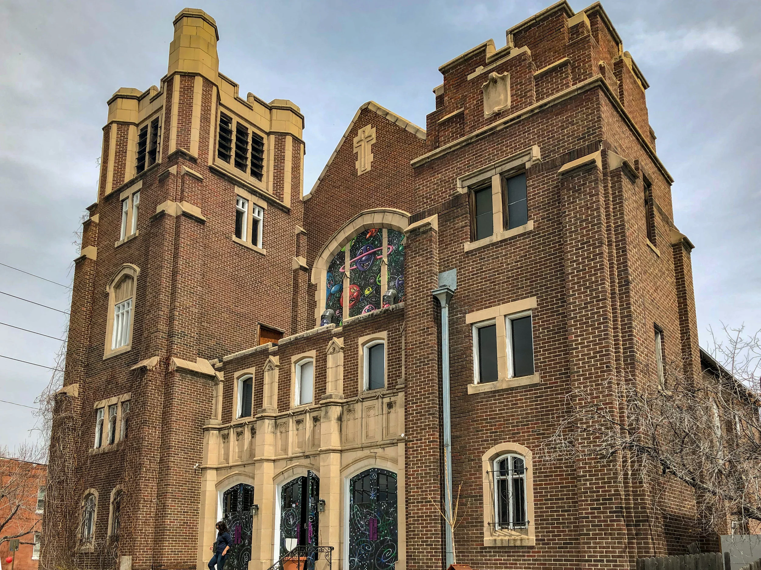 Exterior of the International Church of Cannabis at 400 S Logan St.