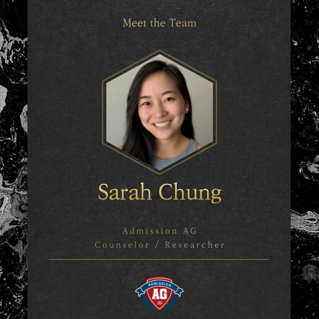 [MEET THE TEAM]
Admission AG introduces SARAH CHUNG

Sarah&rsquo;s professional experience is a testament to her entrepreneur spirit, as her background covers Politics, Finance, and Retail. She started her career as an Analyst at J.P. Morgan to then 