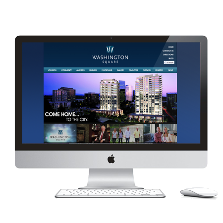 Washington Square Living (2012) Bellevue, WA Washington Square is a 10.5-acre mixed-use neighborhood in downtown Bellevue, Washington . Developed by Wasatch Development Associates and designed by architect Collins Woerman, the project is also known as the "Superblock,".