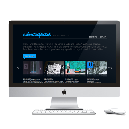 Edward Park VP (2003) Seattle, WA Online portfolio website for videographer Edward Park:.