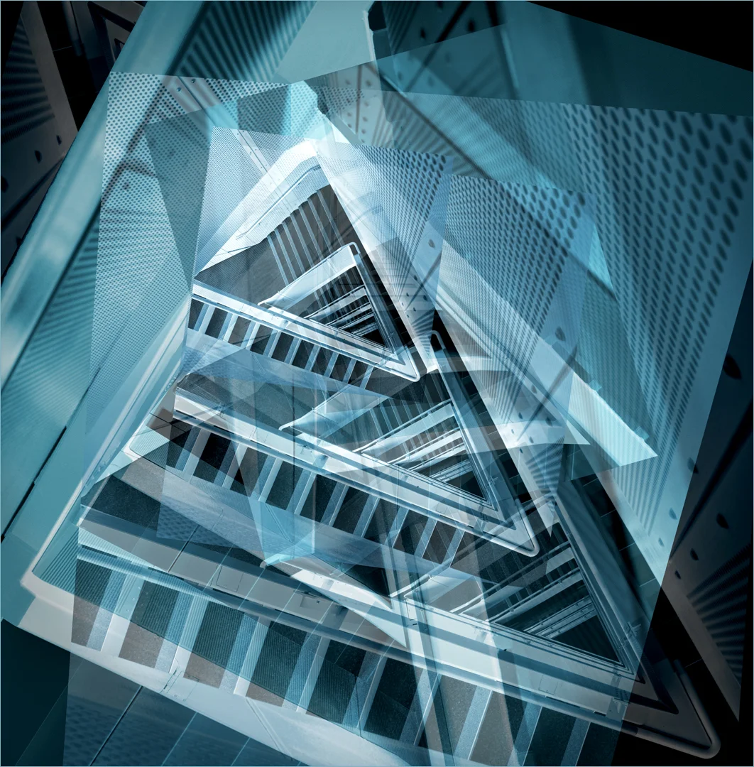 Abstract in blue - Brenda Jones - Merit