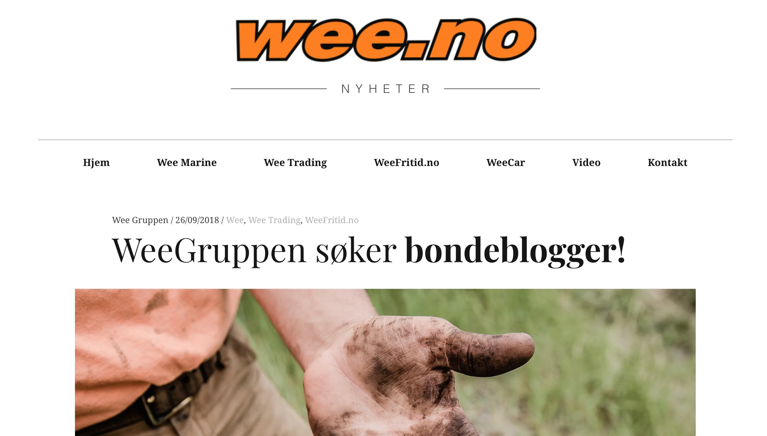 Leingården er fast bondeblogger for WeeGruppen!