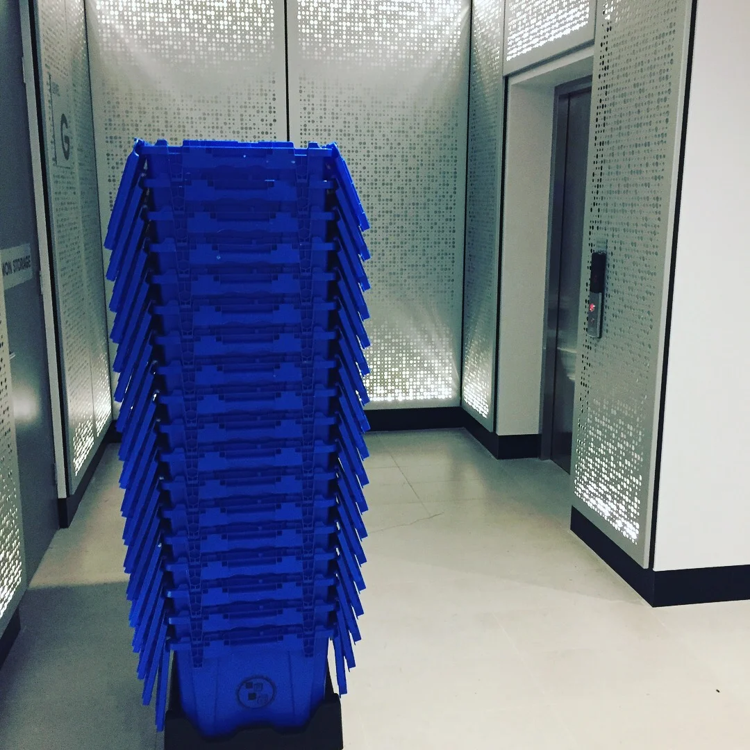 Epic boxes being delivered