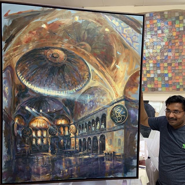 Thank you Mathew and team for the masterful frame for &lsquo;Grand Space&rsquo;. Join us tonight for our group exhibition &lsquo;Made in Tashkeel - 2019&rsquo; at the Tashkeel Gallery in Nad Al Sheba, Dubai. Opening celebration this evening Tuesday J