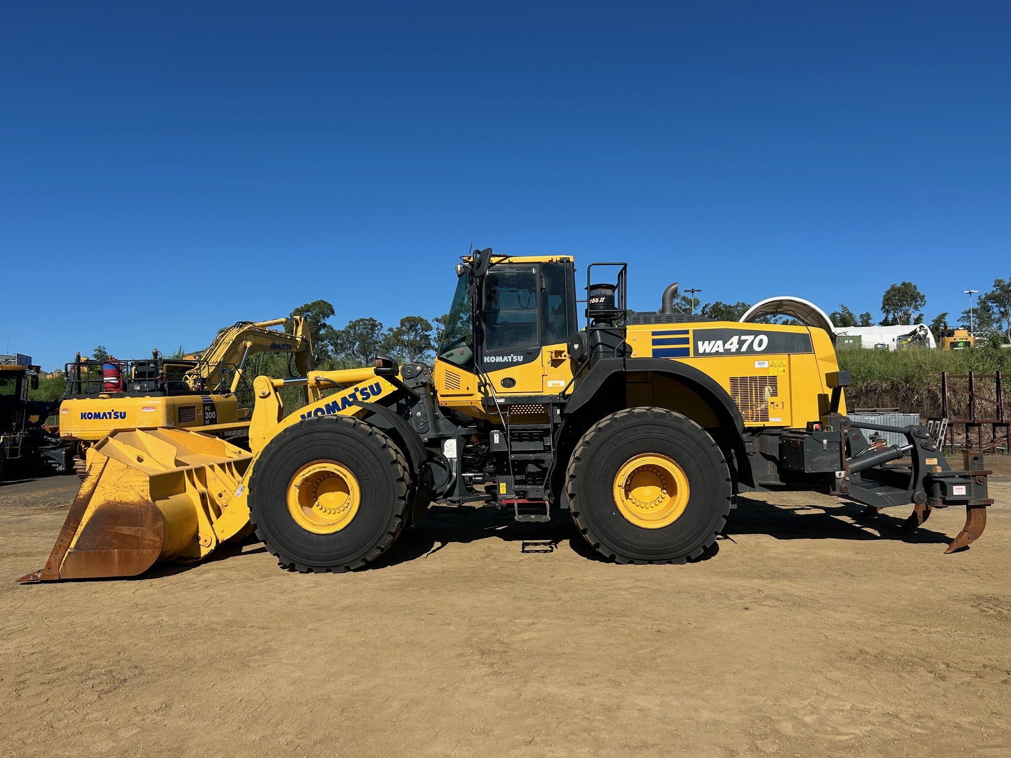 2021 Komatsu WA470-8 Wheel Loader with Gessner Rippers