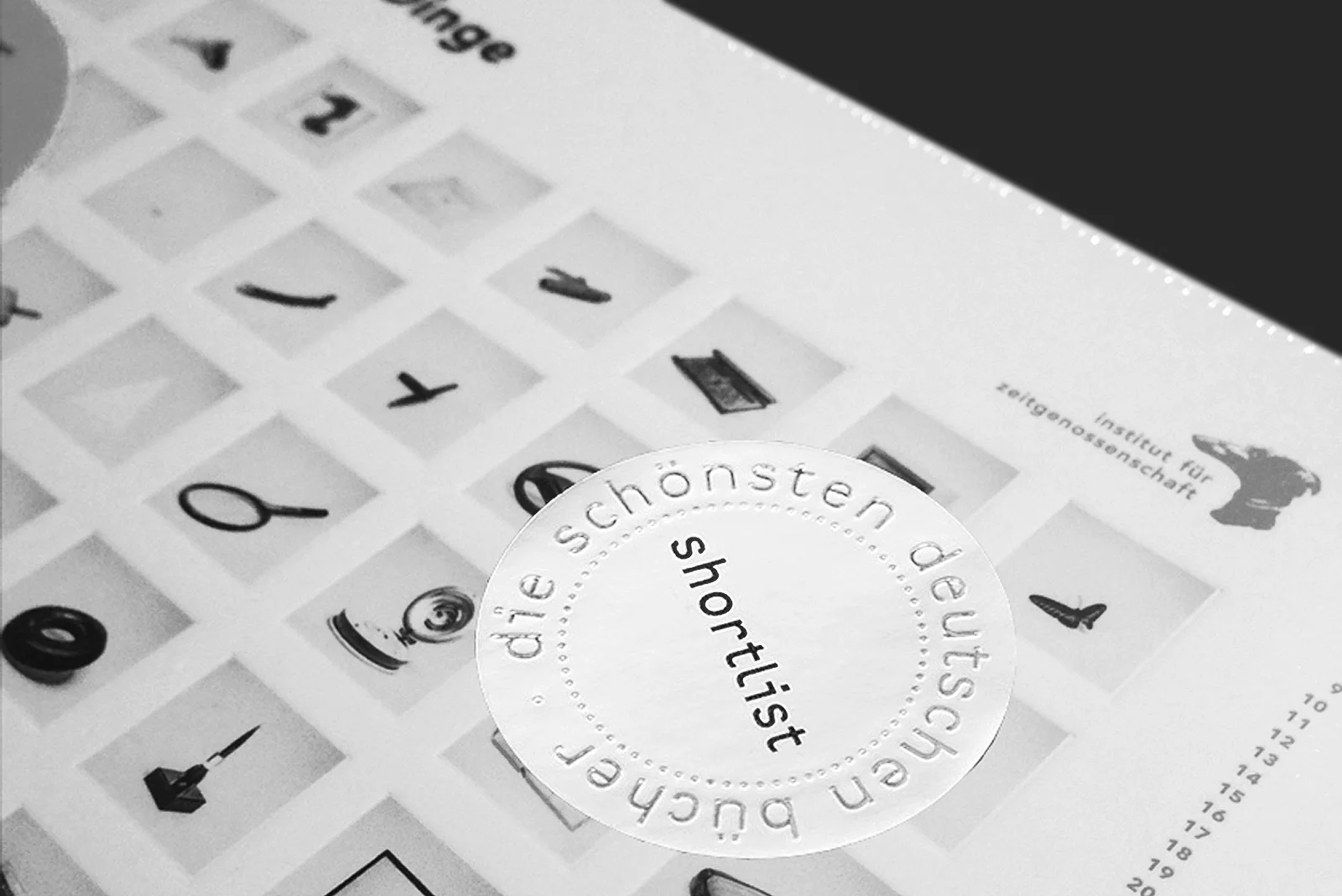 Die Schönsten deutschen Bücher 2016 — Shortlist für »Die 100 wichtigsten Dinge«