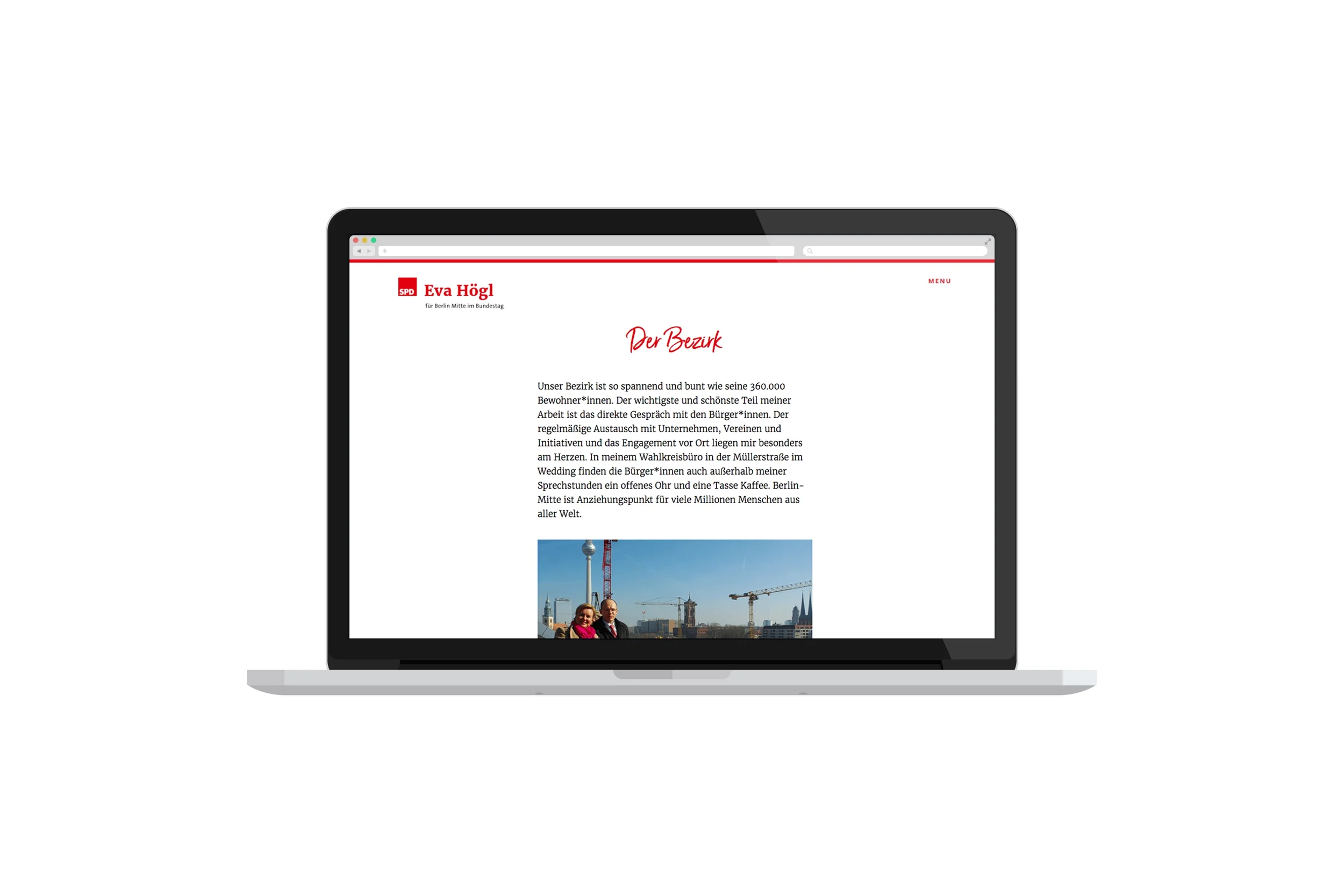 Christine Lange Design Gestaltung Eva Högl SPD Identität Webdesign Broschüre Layout