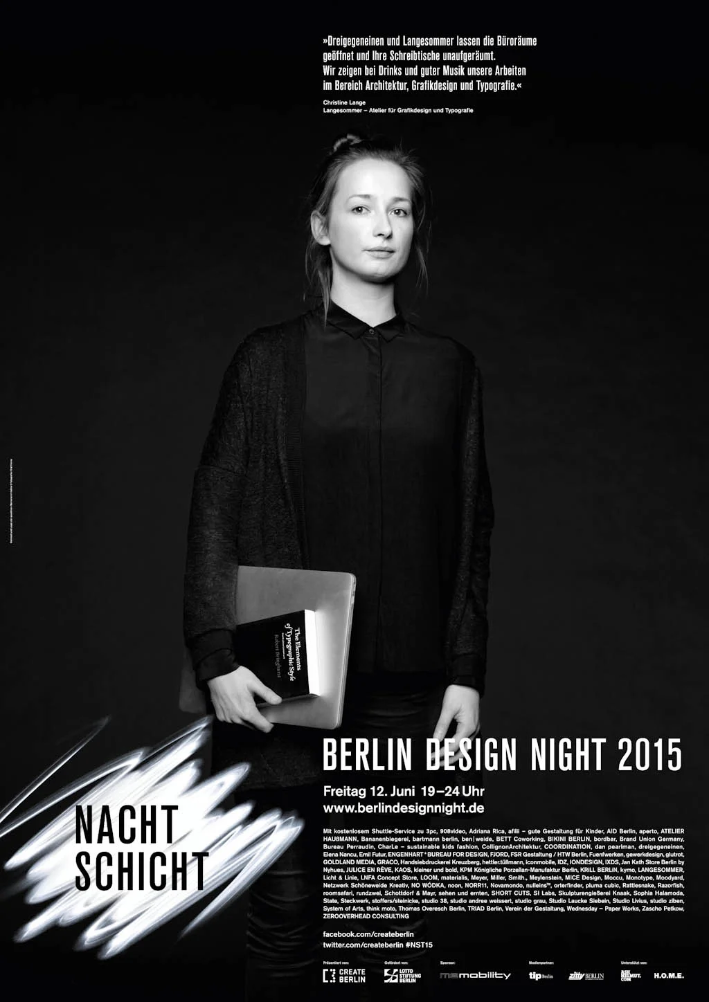 Berlin Design Night Testimonial Poster Christine Lange