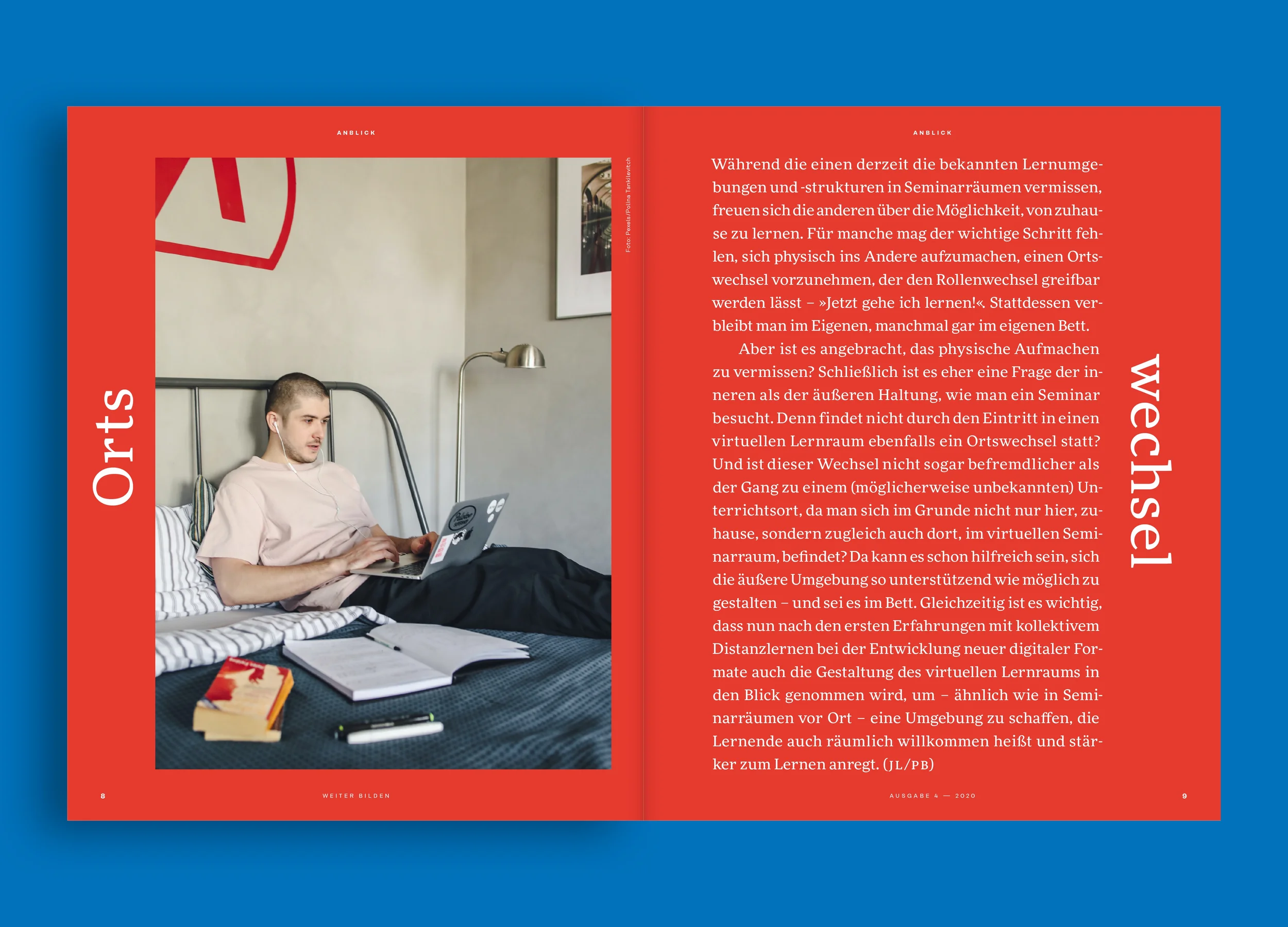 Christine Lange Studio für Gestaltung Editorial Design weiter bilden Magazin Krise & Chance Cover Design