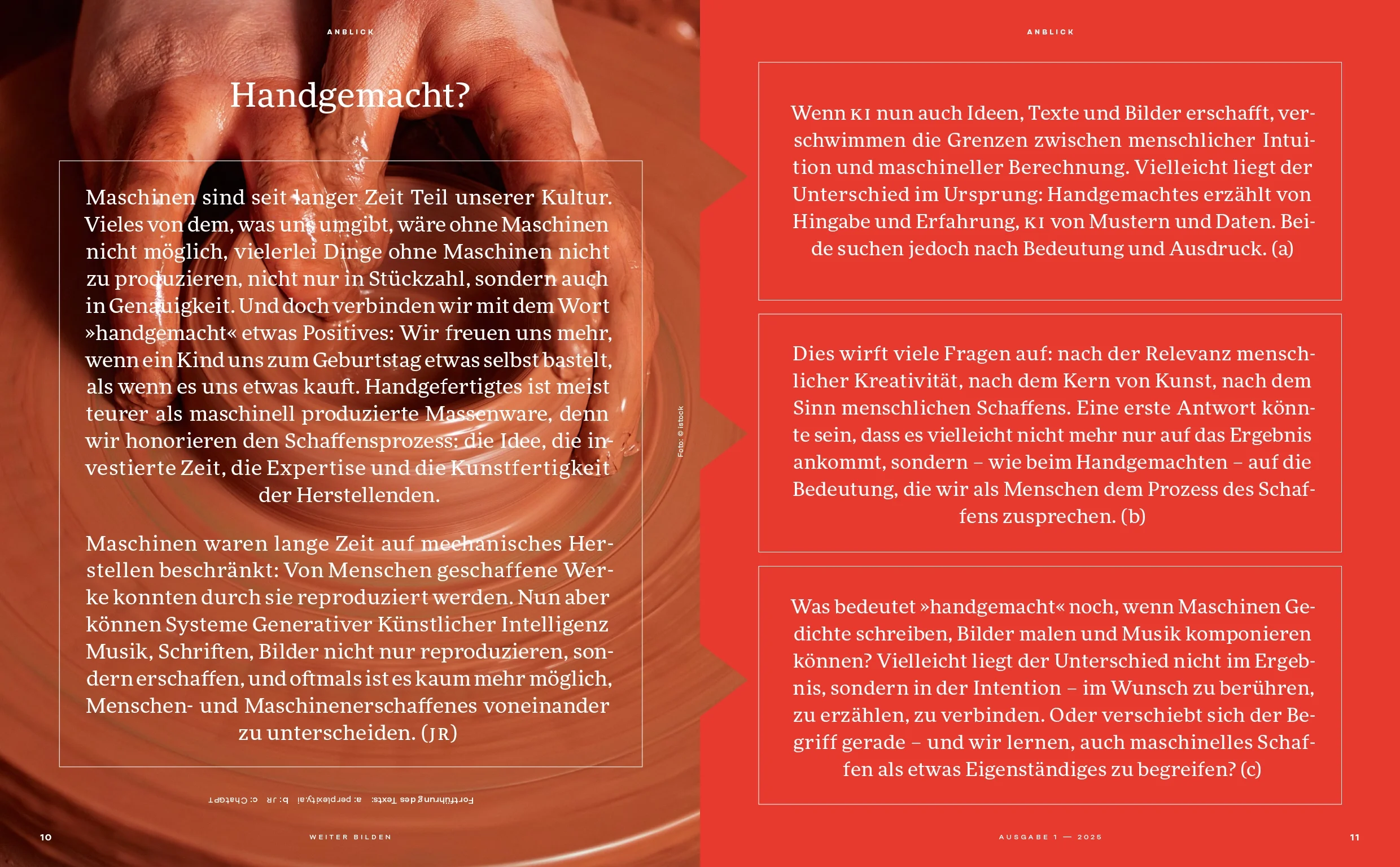 weiter bilden »GEN KI« – Innenseite, Magazinlayout Christine Lange