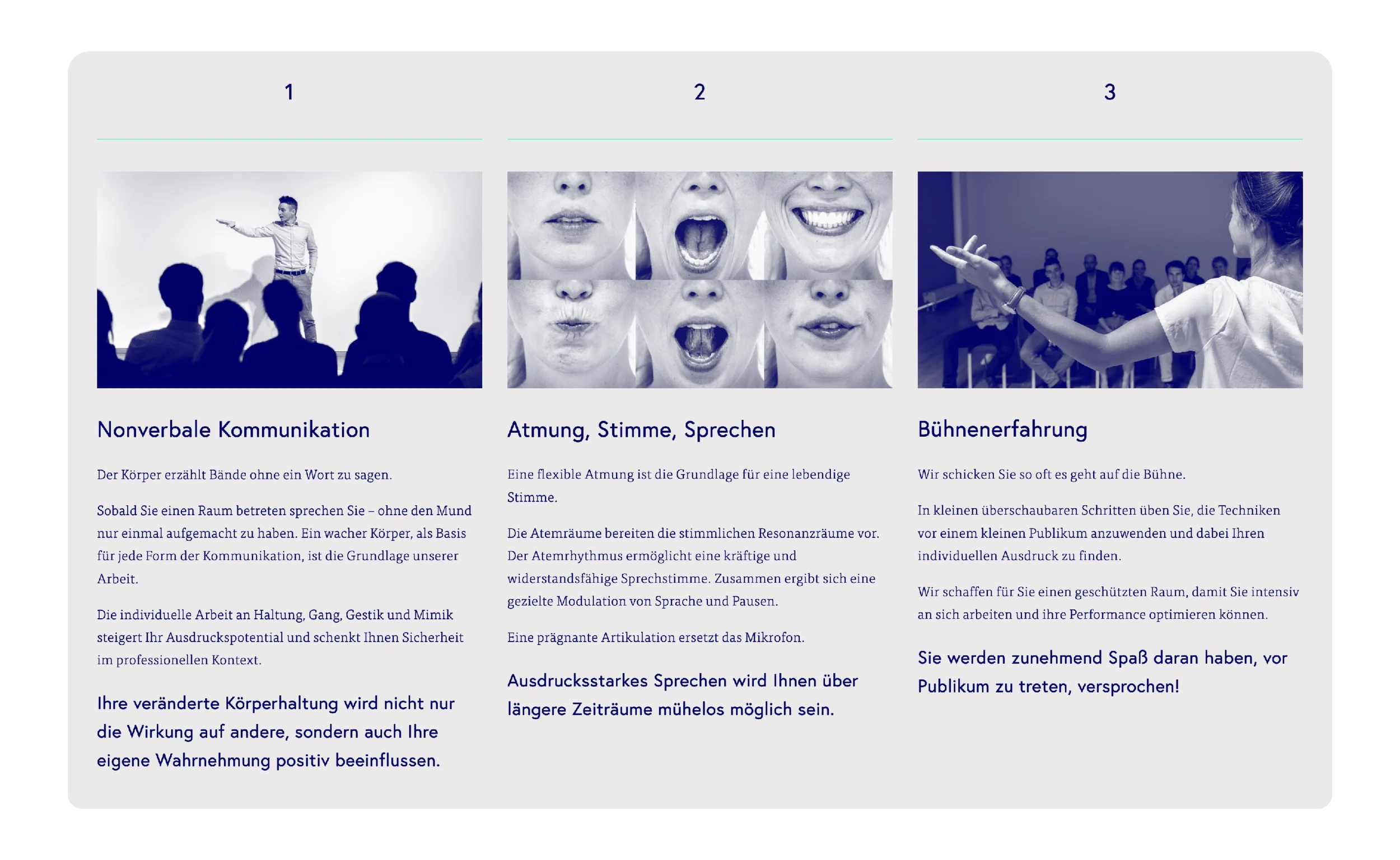 onstage Coaching – Squarespace Website Squarespace Desktop, Christine Lange
