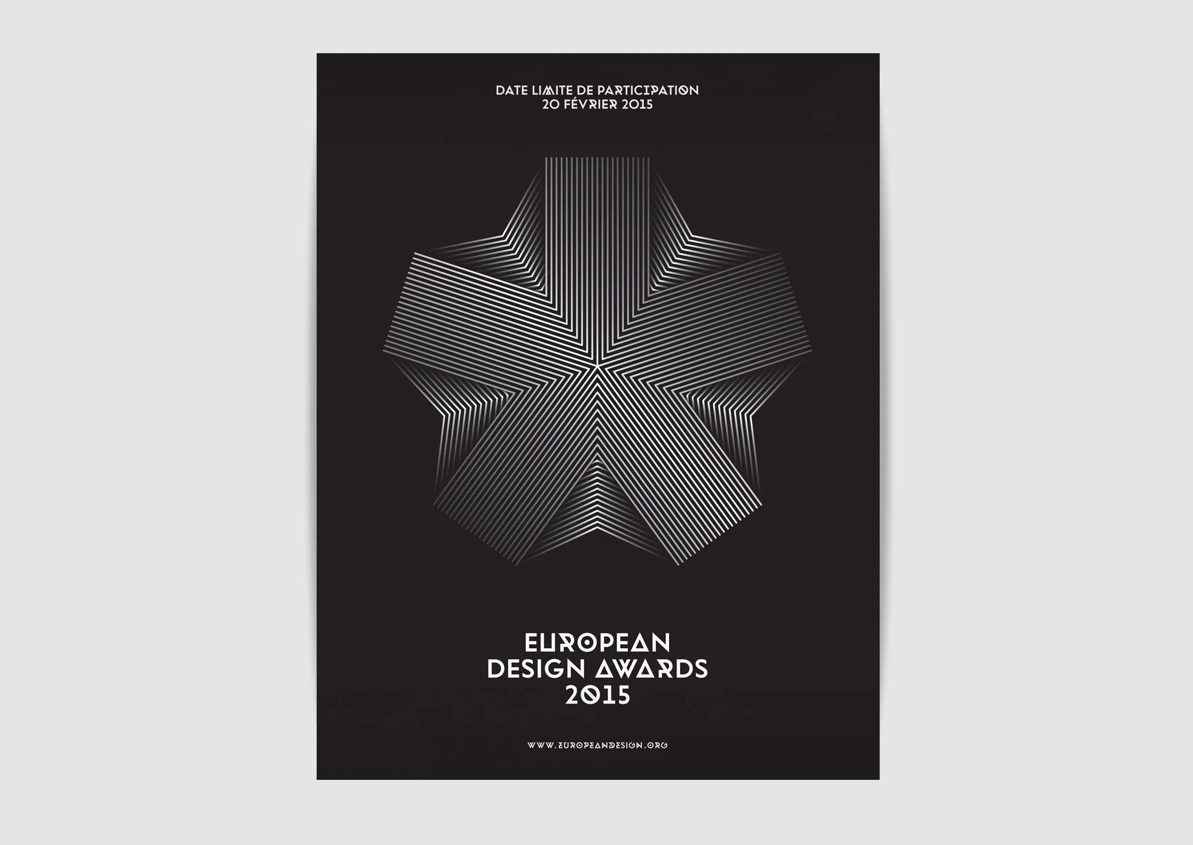 Identität und Key Visual European Design Awards 2015 Anzeigengestaltung