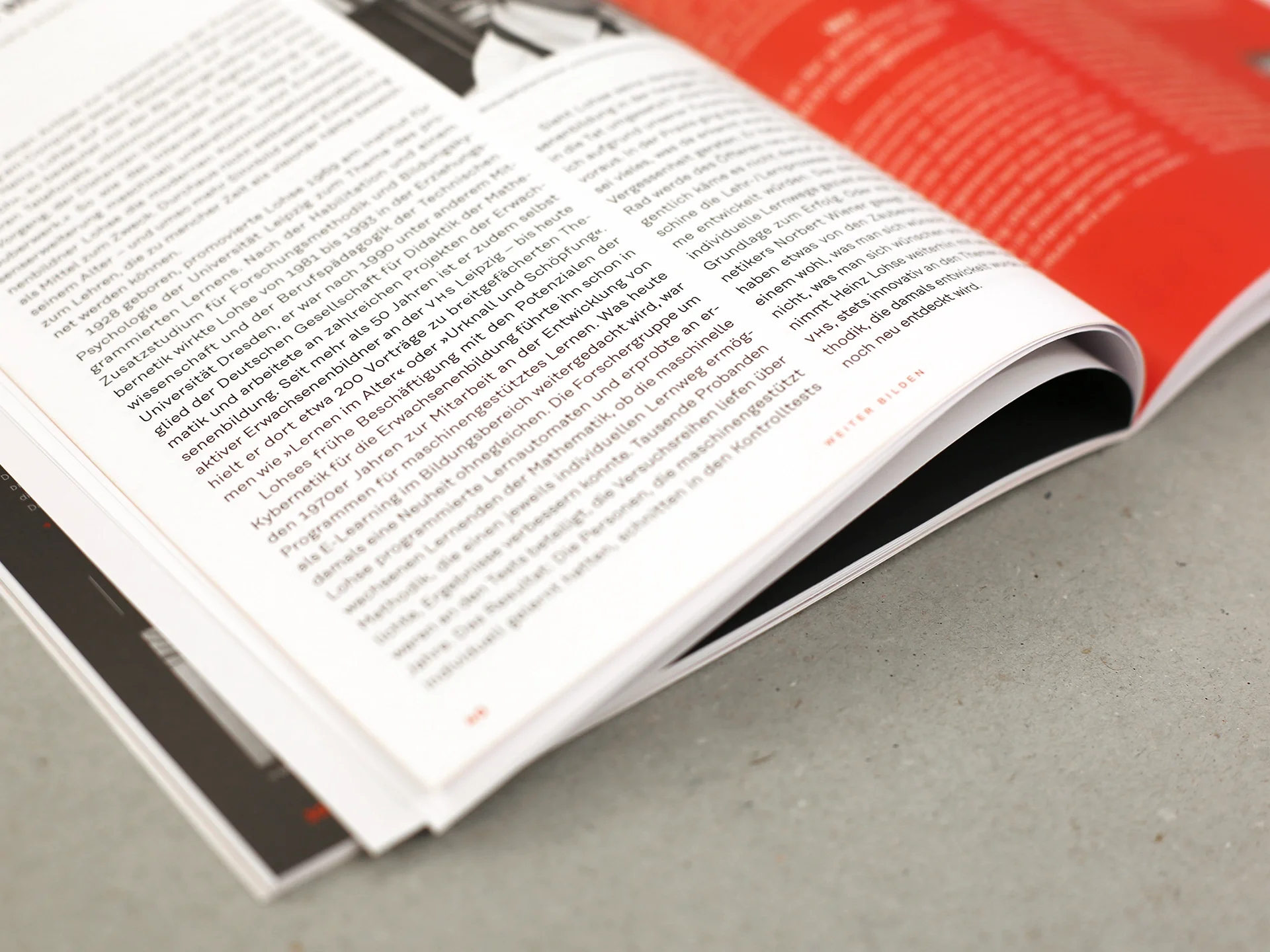 Christine Lange Editorial Design weiter bilden Magazin Neustart Relaunch Artikeldetail