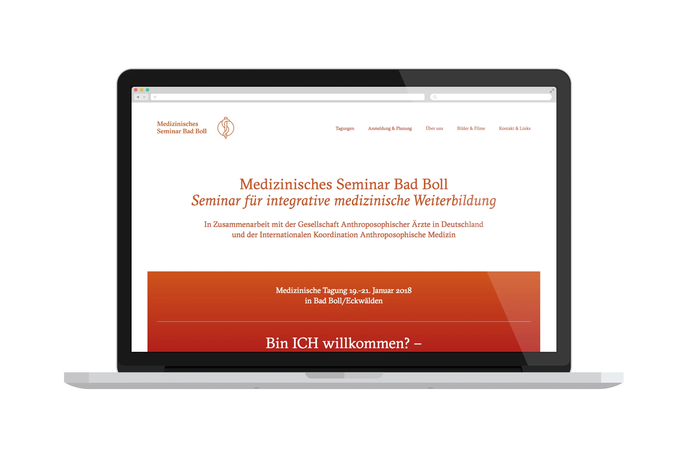Medizinisches Seminar Bad Boll Logo Design Redesign Website Corporate Design