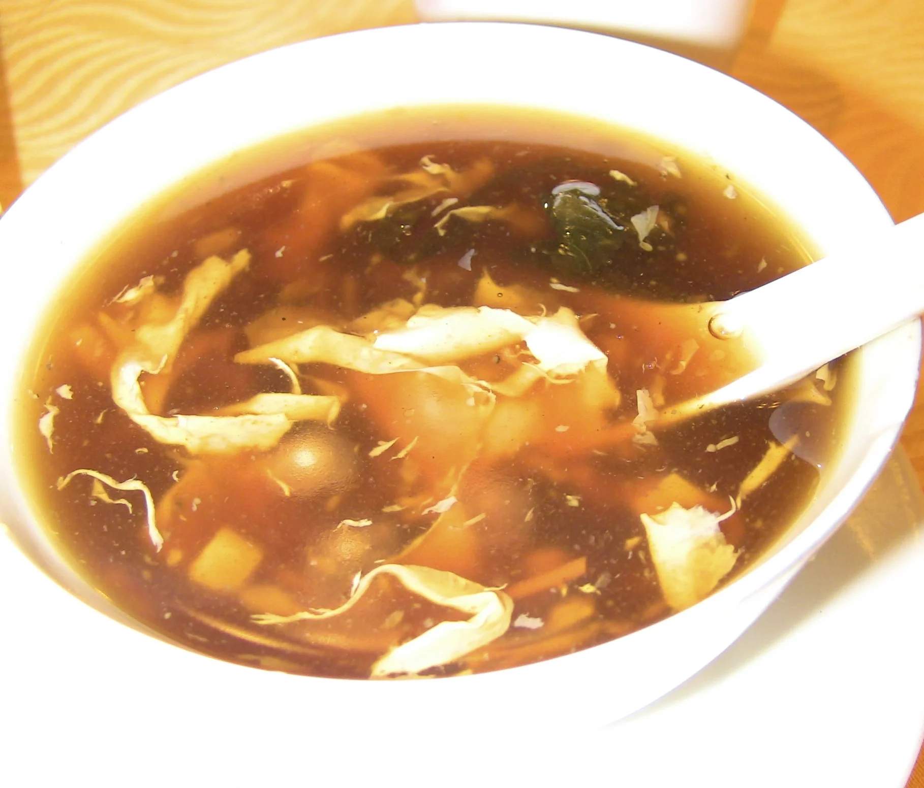 This is a soup that I was not able to try because it was explained to me after I ordered it that it had certain ingredients - which I shall not name - that completely wigged me out. Ha ha!