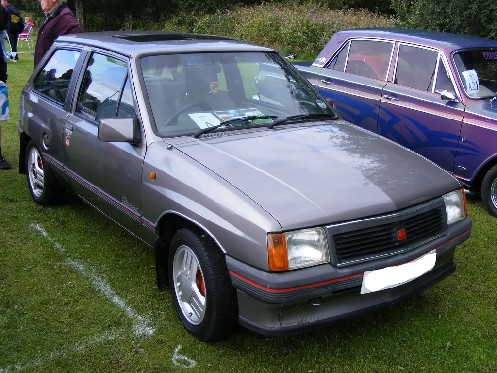Marcus's second car. Vauxhall Nova hatchback