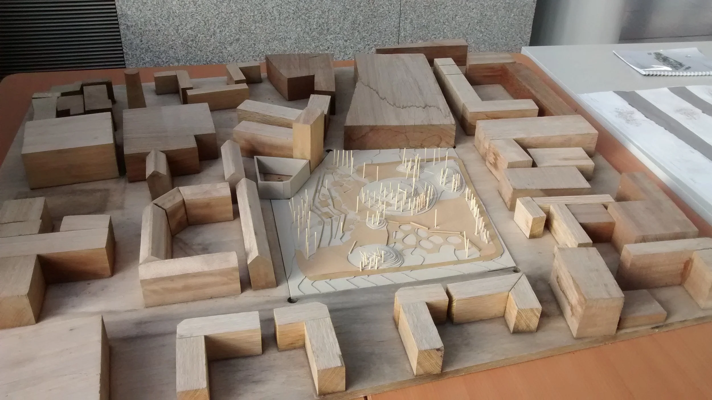 Area model in a safe space @ DCC offices Made by NCAD students with support from Bridgefoot street park campaigne