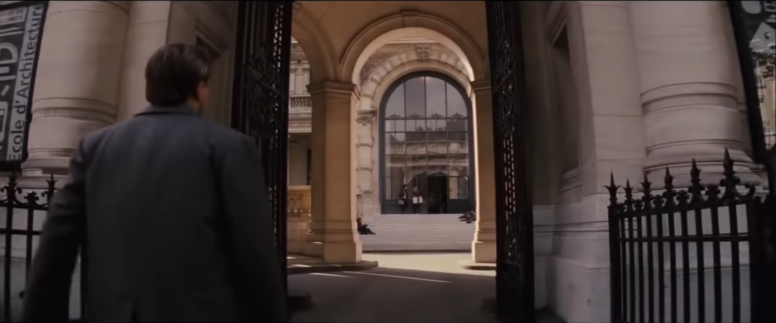 Examples of barrel distortion in how the and pillars aren't straight.