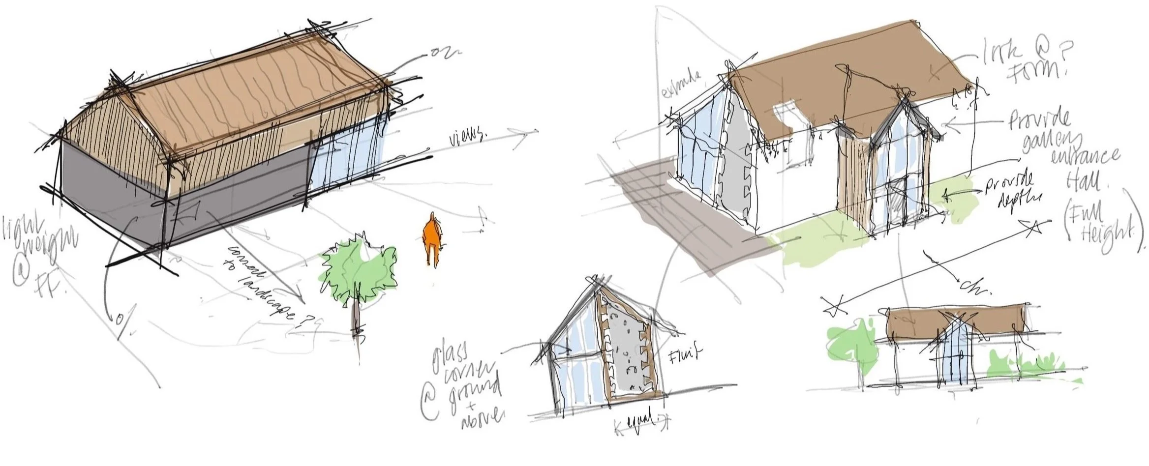 Hand Sketches Produced During Concept Design Stage