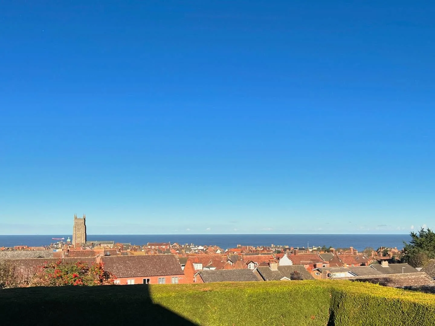 Today’s view ππ»πβοΈ #cromer #northnorfolk #architecturestudio #survey #design #seaview #blueskies #norfolk #localbusiness
