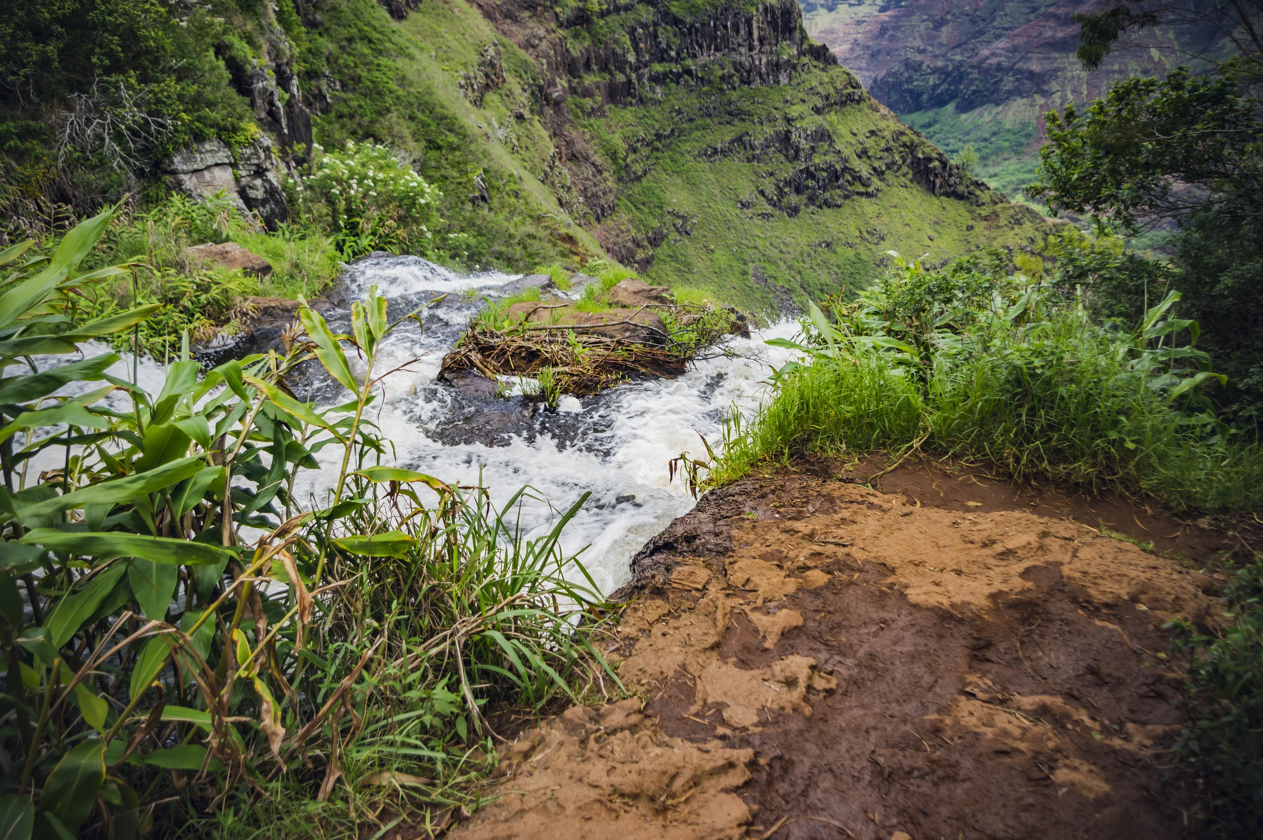 Top of Waipo'o Falls