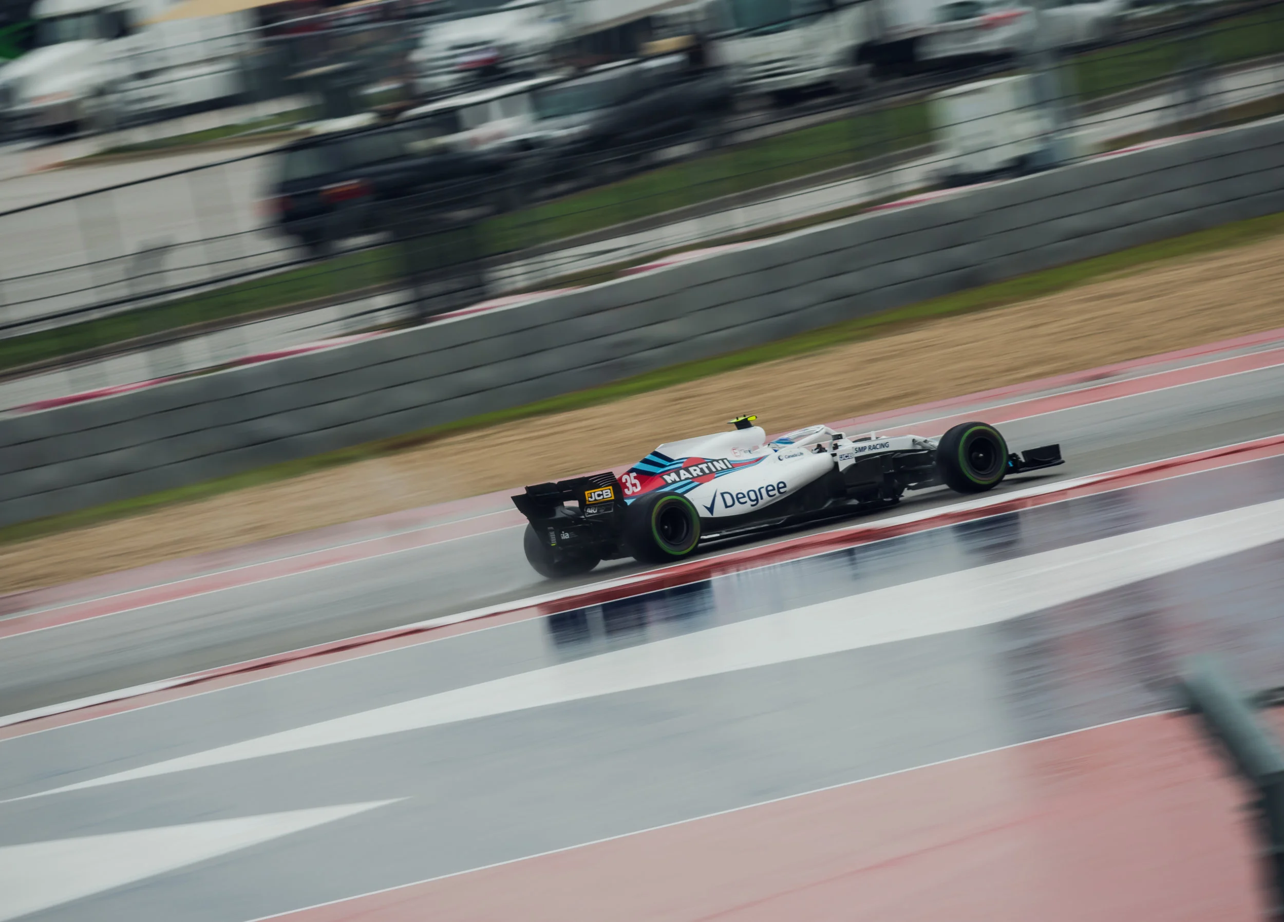 Wet practice all weekend wasn’t very representative of raceday conditions