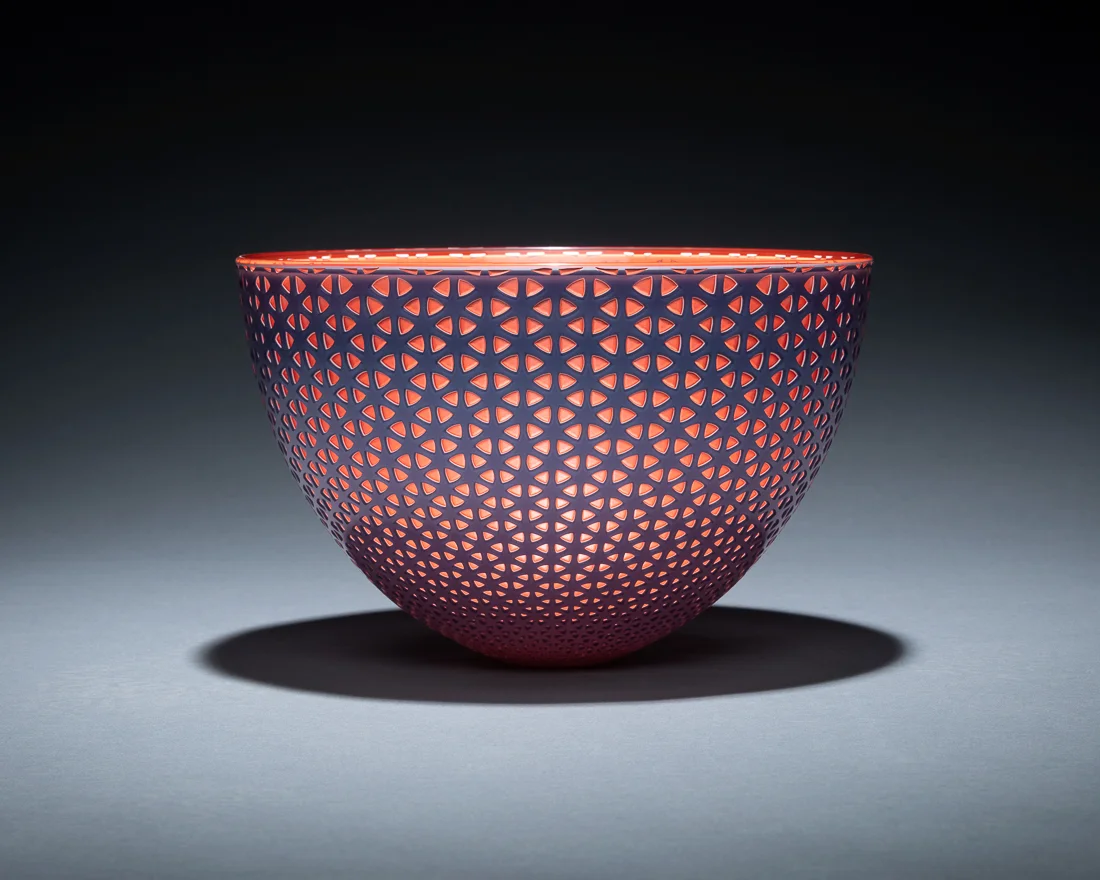 Lattice Bowl - Dusk 10 x 6” $5,000.00