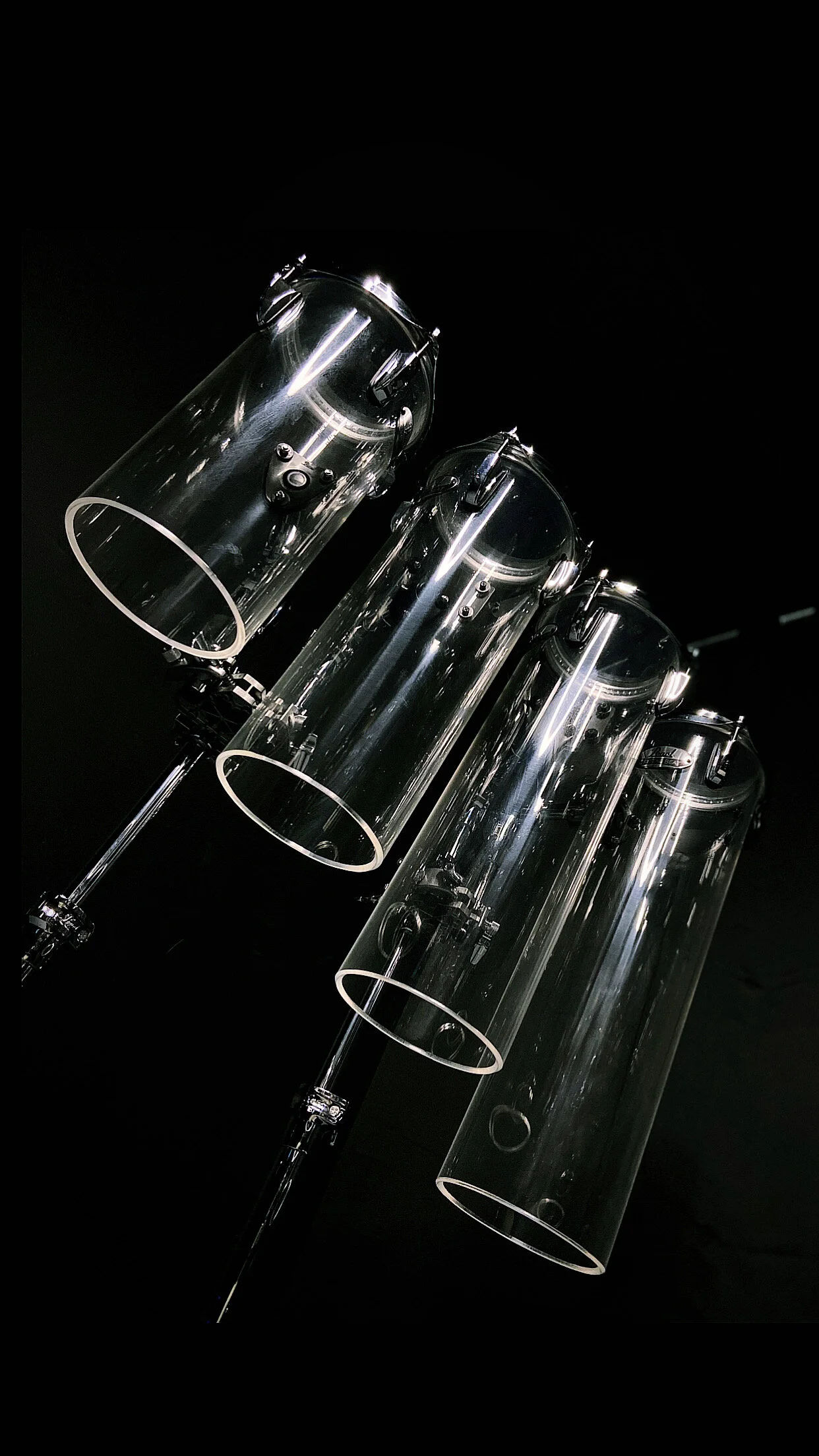 Acrylic Pearl Crystal Beat Rocket Toms Higher Tuning
