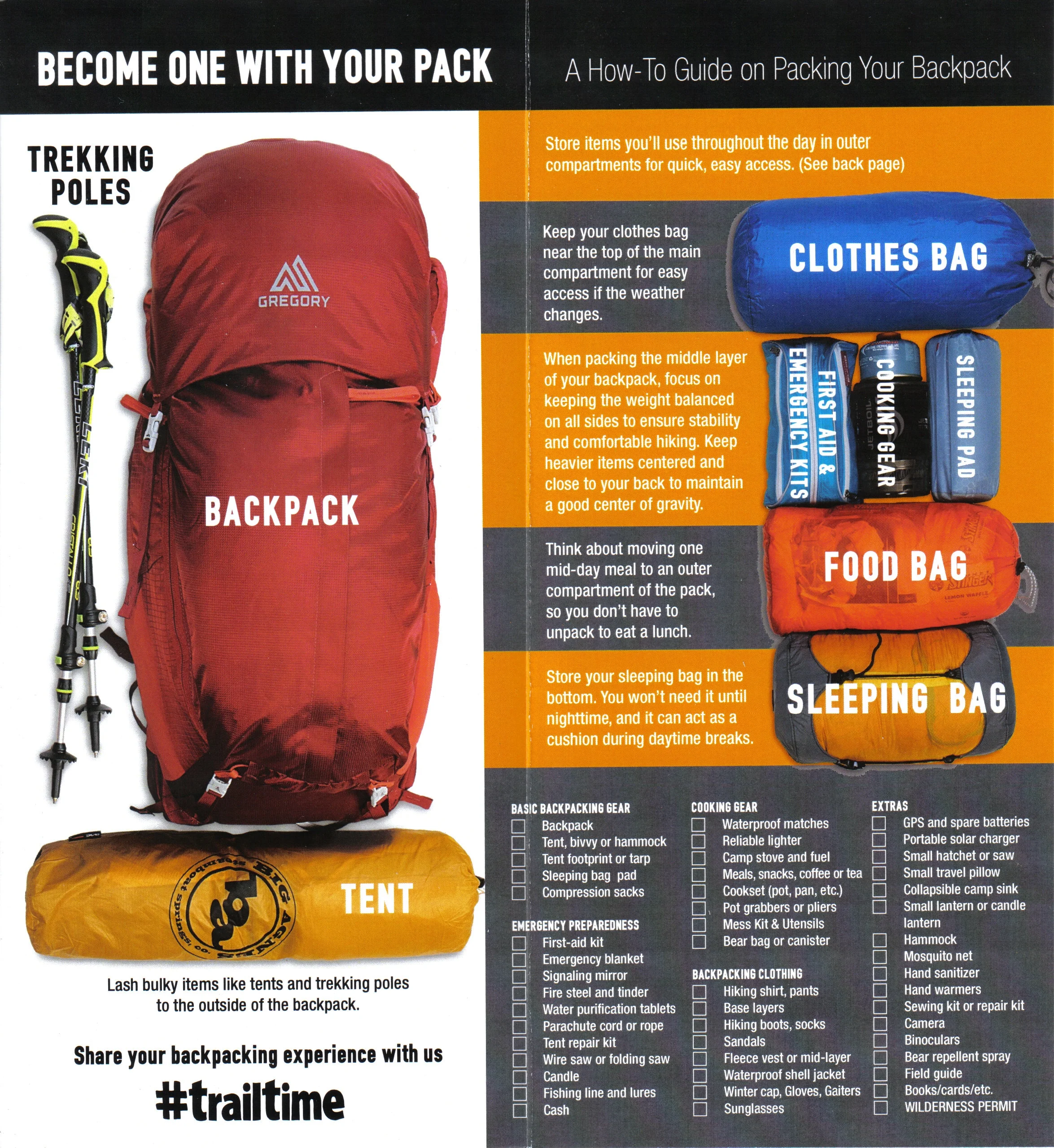 Interior backpacking brochure