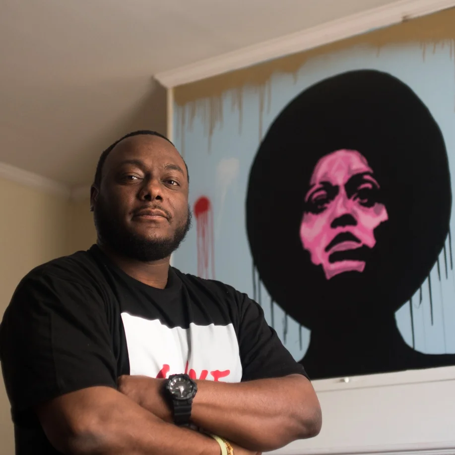 Maximillian Mozingo's work reflects his motto: Art is Life. Goldsboro artist Maximillian specializes in fine art, murals & custom clothing and paints in with a myriad of mediums: acrylics, oils, spray paint, and does mixed media pieces as well. Art means everything to and he truly believes that this is his purpose and mission in life. Check out Maximillian's art HERE.