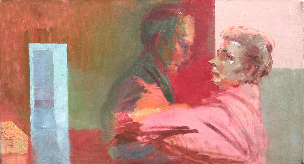 don't send us back to our doubts (oil on canvas) 24"x44" Collection of Jean Grooms