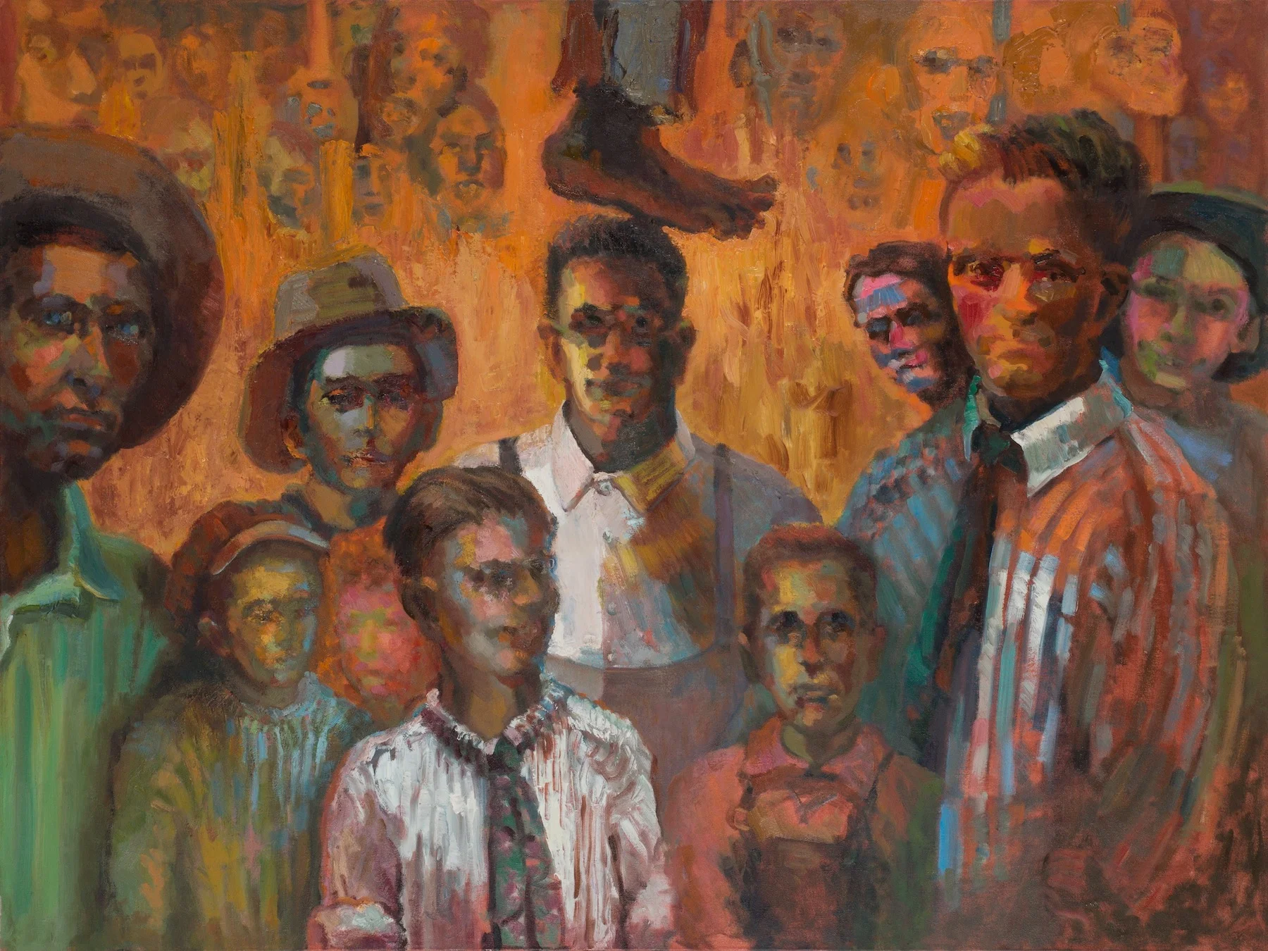 Tammaro bottom canvas of: "we were never children like your children" 
