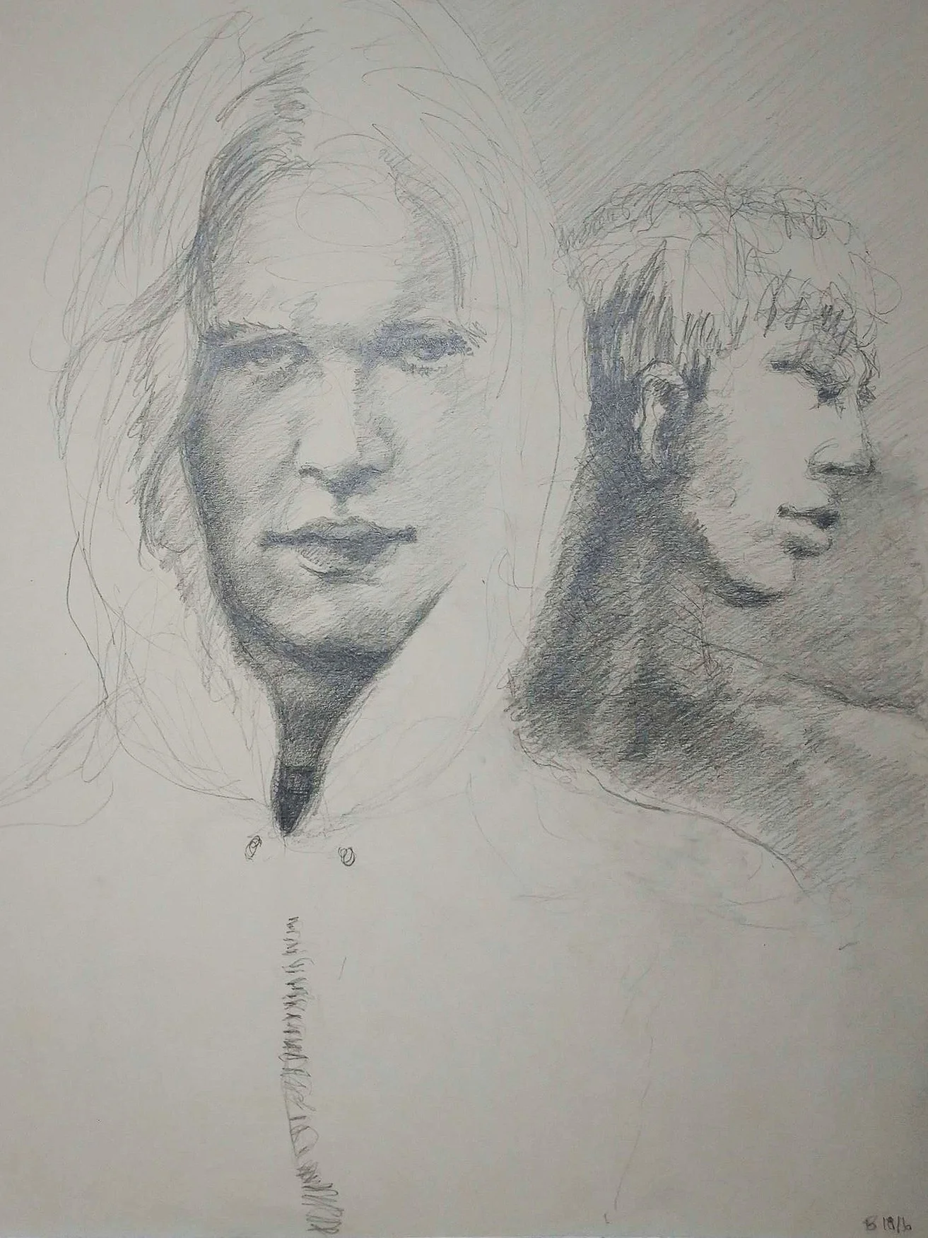 (pencil in sketchbook) 11" x 14"
