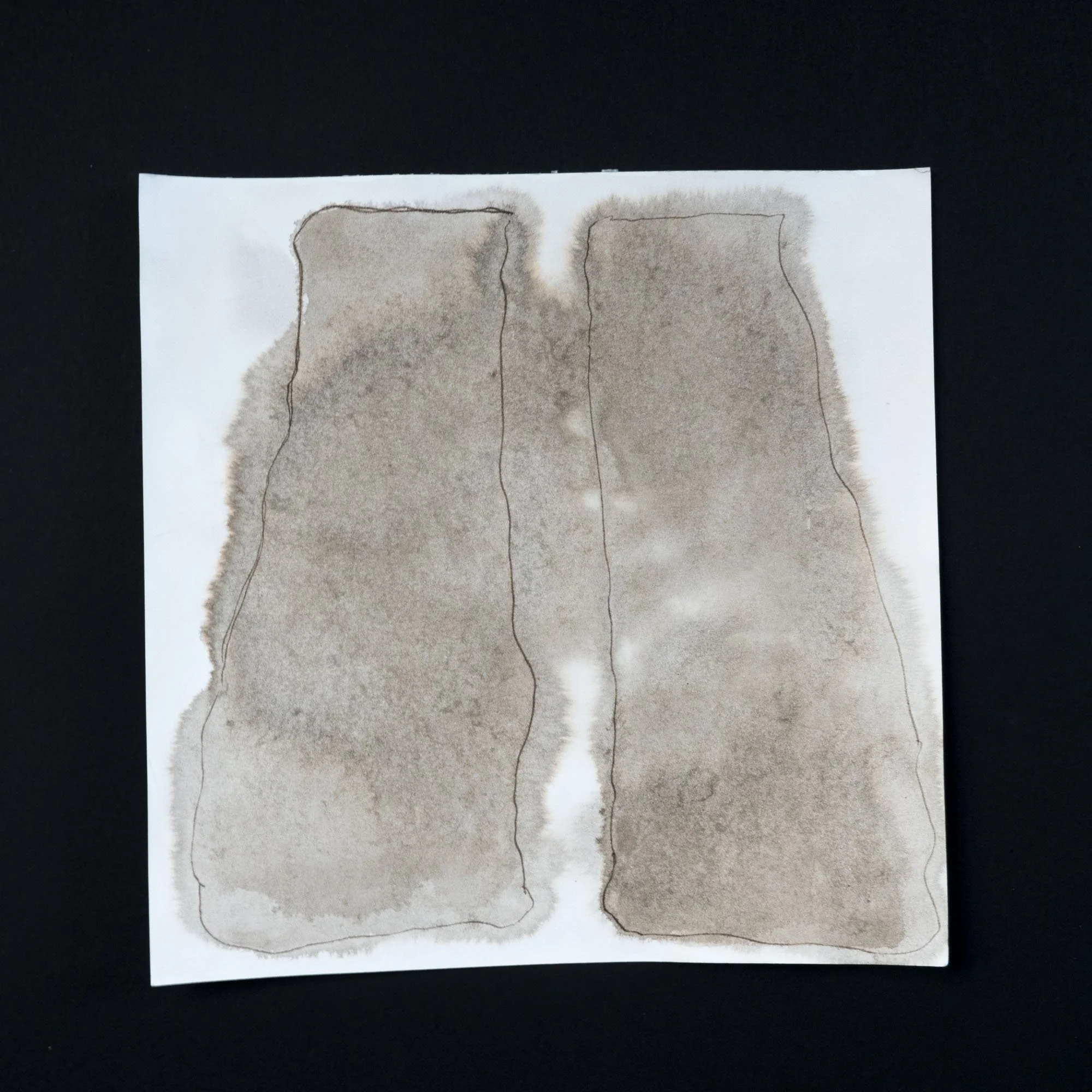 Ink drawing of two lungs